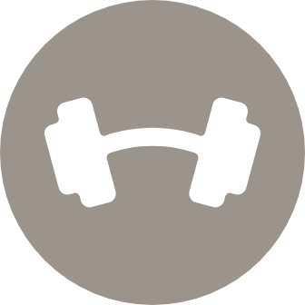 Stretch after your workout on the fitness deck
